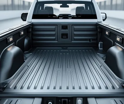 Caçamba de pick-up com protetor de caçamba